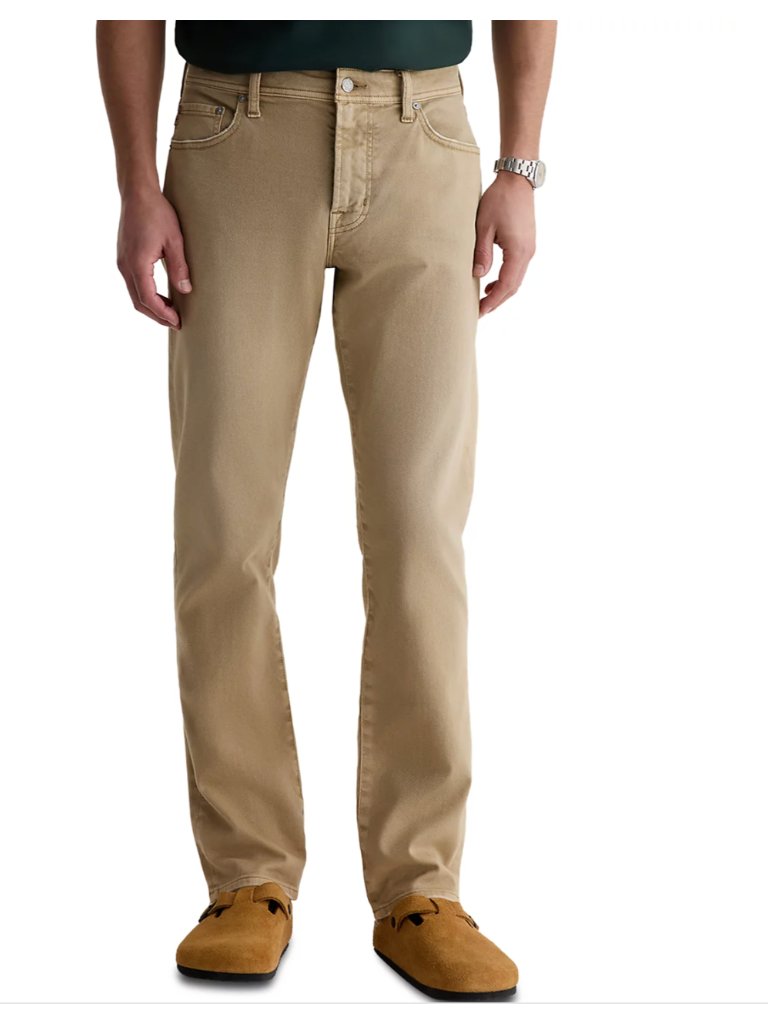 Men's Ag Everett Slim Straight Pants 38 Khaki Beige